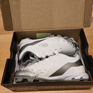 Rawlings White and Gray Kids Sneakers